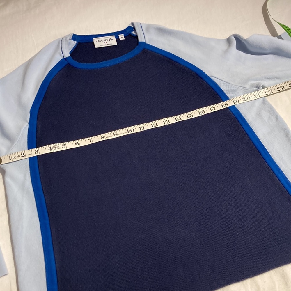 Lacoste pullover dynamic Colorblocking blues 40 - Picture 8 of 14